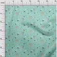 thumbnail image 2 of oneOone Cotton Silk Fabric Bird & Palm Tree Printed Fabric 1 Yard 42 Inch Wide, 2 of 4