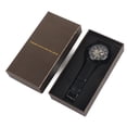 thumbnail image 2 of Watch Chronograph Analogu, Fashionable Leisure Wrist Watch, Leather Semi-automatic Hollow Pattern Men's Mechanical Watch, 2 of 8