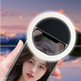 thumbnail image 4 of Selfie Ring Light Selfie Ring Light Mobile Phone Light Portable Light Clip Filling Light Charging 3 Light Mode Suitable for Makeup Live Video Lighting Photos Ring Light for Phone, 4 of 6