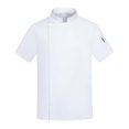 thumbnail image 3 of TISHITA Chef Coat Jacket Breathable Waiter Waitress Clothing Executive Short Sleeve Chef 4XL, 3 of 8