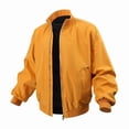 thumbnail image 1 of Vestes pour Hommes Décontractées à Col Montant Veste de Vol Unie à Manches Longues à Capuche, 1 of 2