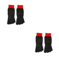 thumbnail image 3 of maskred Prevent Foot Injuries On Any Adventure With 5 Toe Cut Resistant Socks Grey Is Black spot red bindi 2Set, 3 of 6