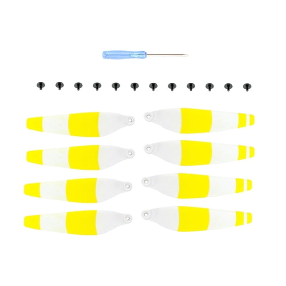 TISHITA 8Pcs Props Replacement for Mini , Airscrew Parts Premium Yellow White