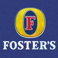 thumbnail image 2 of Foster's Beer Basic Logo Men's Heather Blue T-Shirt-Small, 2 of 4