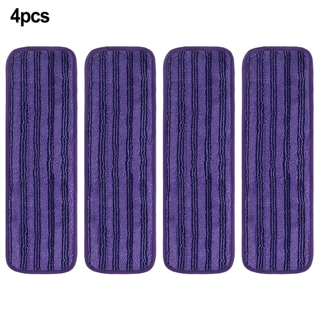 MYG Microfiber Reusable Mop Pads for Swiffer PowerMop, Washable Power Mop Refills, 15 Inch Mop Head Replacement, Thick Absorbent Cleaning Pads for Hardwood Floors, Set of 4