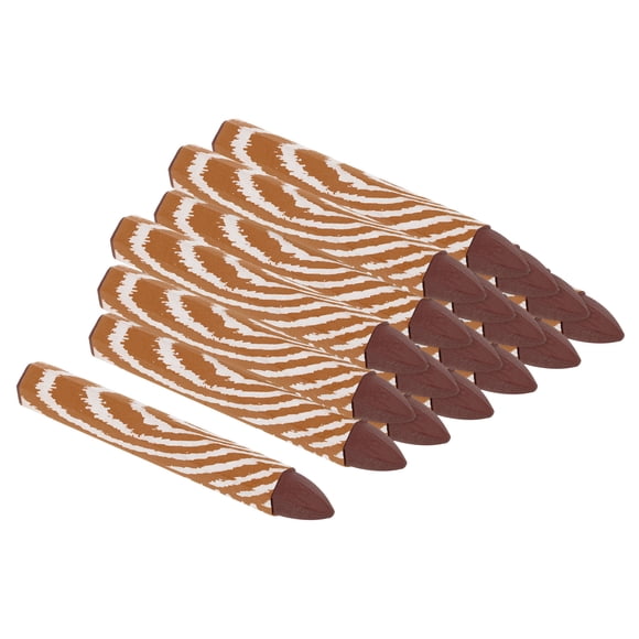 Uxcell Lumber Marking Crayons, 18 Pack 4"x0.55" Hex Wax Tire Marker Crayons Light Brown