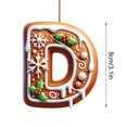 thumbnail image 2 of 26 Alphabet Ornaments For Christmas Tree Candy Cane Initial Letter M Pendant With Berries Pattern Mini Hanging Decorations For Party DIY Holiday Kitchen Towels Acrylic Snowflake Beads Easter, 2 of 3