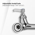 thumbnail image 4 of Aquaterior Lot de 2 Pulvérisateurs Muraux 41 Pouces pour Cuisine Commerciale Pré-Rinçage Robinet Pivotant Rétractable pour Évier 2/3 Compartiments, 4 of 9