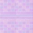 thumbnail image 1 of Ahgly Company Tapis d'Intérieur Lavable en Machine Carré Transitionnel Lilas Violet Vif, 7 Pieds Carré, 1 of 7