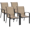 thumbnail image 1 of Costway Set of 4 Patio Dining Chair stackable Camping Garden Deck No Assemble, 1 of 9