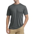thumbnail image 1 of Shirts for Men, Mens Summer Solid Color Sunscreen Is Lightweight Breathable and Solid Color Short Sleeve Shirts, 1 of 2
