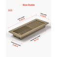 thumbnail image 2 of VEVOR Floor Registers 4 x 10 Inch 6-Pack Iron Floor Vents for HVAC Vent Grilles Brown, 2 of 9