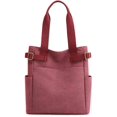 thumbnail image 1 of LinYooLi Sac à Main Rétro en Toile Hobo pour Femmes Hommes Adolescents Multipoche Grand Sac à Bandoulière, 1 of 6