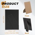 thumbnail image 2 of Uxcell Easel Back, Picture Frame Back Stand with Metal Hinges & Strap for 6" Photo Board 2 Pcs & Black, 2 of 7