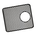 thumbnail image 3 of Abbracc Kitchen Sink Mat Countertop Mat Heat Resistant Non Slip Sink Grid Sink Liner Pad Black, 3 of 9