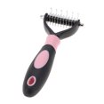 thumbnail image 4 of Deshedding Dog Brush, Dog Brush for Shedding Dog Rake Cat Brush Double Sided Undercoat Rake Comb for Detangling, Deshedding Pet Grooming Brush for Small, Medium Dogs and Cats, 4 of 7