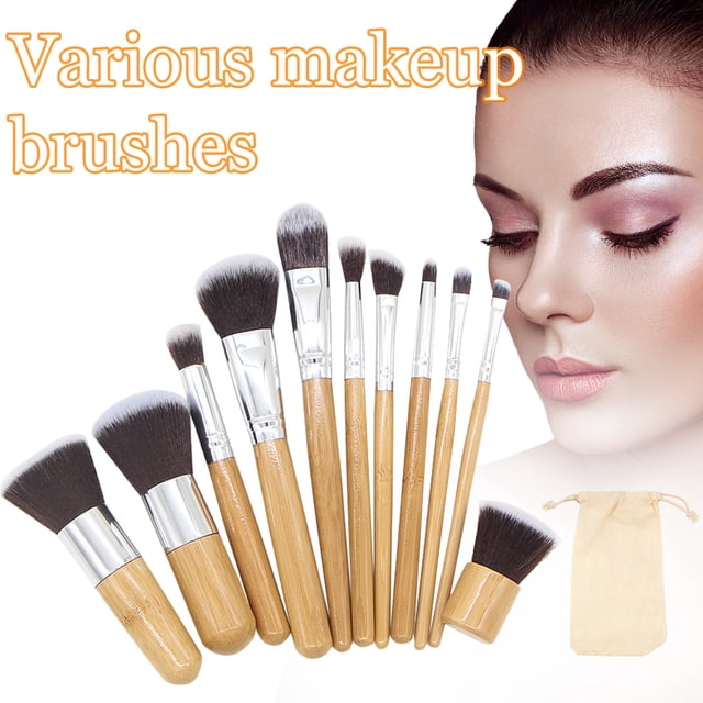 FcBaudy Makeup Brushes, Makeup Kit 11PC Portable makeup brush set, brush, eye shadow brush set makeup brushes