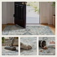 thumbnail image 4 of KUETH 9'x12' Area Rugs for Living Room, Ultra Thin Indoor Machine Washable Blue Rugs for Bedroom Dining Room, 4 of 6