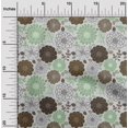 thumbnail image 2 of oneOone Viscose Jersey Light Green Fabric Floral Retro Craft Projects Decor Fabric Printed By The Yard 60 Inch Wide, 2 of 5
