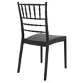 thumbnail image 4 of Compamia Josephine Chaise de Salle à Manger de Patio Noire, 4 of 10