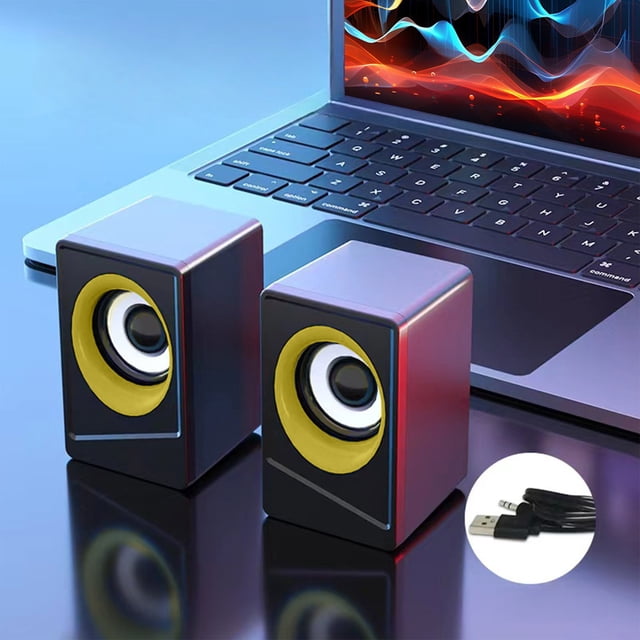 DZCPSCZG Enhance Your Audio Experience Portable Laptop Speakers With Mini USB 2.0 Sound Box For Mobile Devices And Powerful Resonance