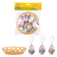 thumbnail image 1 of Easter Eggs Hangings Woven Baskets Easter Eggs Easter Decorations Scene Layout, 1 of 12
