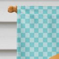 thumbnail image 3 of Carolines Treasures BB8142CHF Holland Lop Rabbit Blue Check Canvas House Flag, 3 of 4
