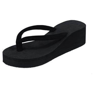 Women's Bohemian Wedge Sandals Women Flip Flops Slippers Women Winter Warm Plush Flip Flops Cotton Indoor Home Shoes Beach Platform Slippers Comfortable Platform Flip Flops for Women