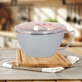 thumbnail image 4 of Chmadoxn Kitchen Storage & Organization, Straw Small Size Rice Bowl Soup Bowl Household Tableware Students Scald Bowl Soaking Bowl Stainless steel Anti Scald Noodle Bowl, 4 of 6