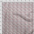 thumbnail image 4 of oneOone Tissu Popeline de Coton Blanc Feuilles & Trèfle Matériel de Robe Tissu Imprimé Tissu au Mètre 56 Pouces de Large-MC, 4 of 5