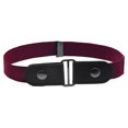 thumbnail image 1 of facefd Belt No Buckle Invisible Alloy Fashionable Long-lasting Convenience Elastic Unisex Man Multicolored DIY Prop Jeans Band Wine Red, 1 of 9