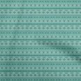 thumbnail image 1 of oneOone Georgette Viscose Turquoise Green Fabric Geometric Fabric For Sewing Printed Craft Fabric By The Yard 42 Inch Wide, 1 of 4