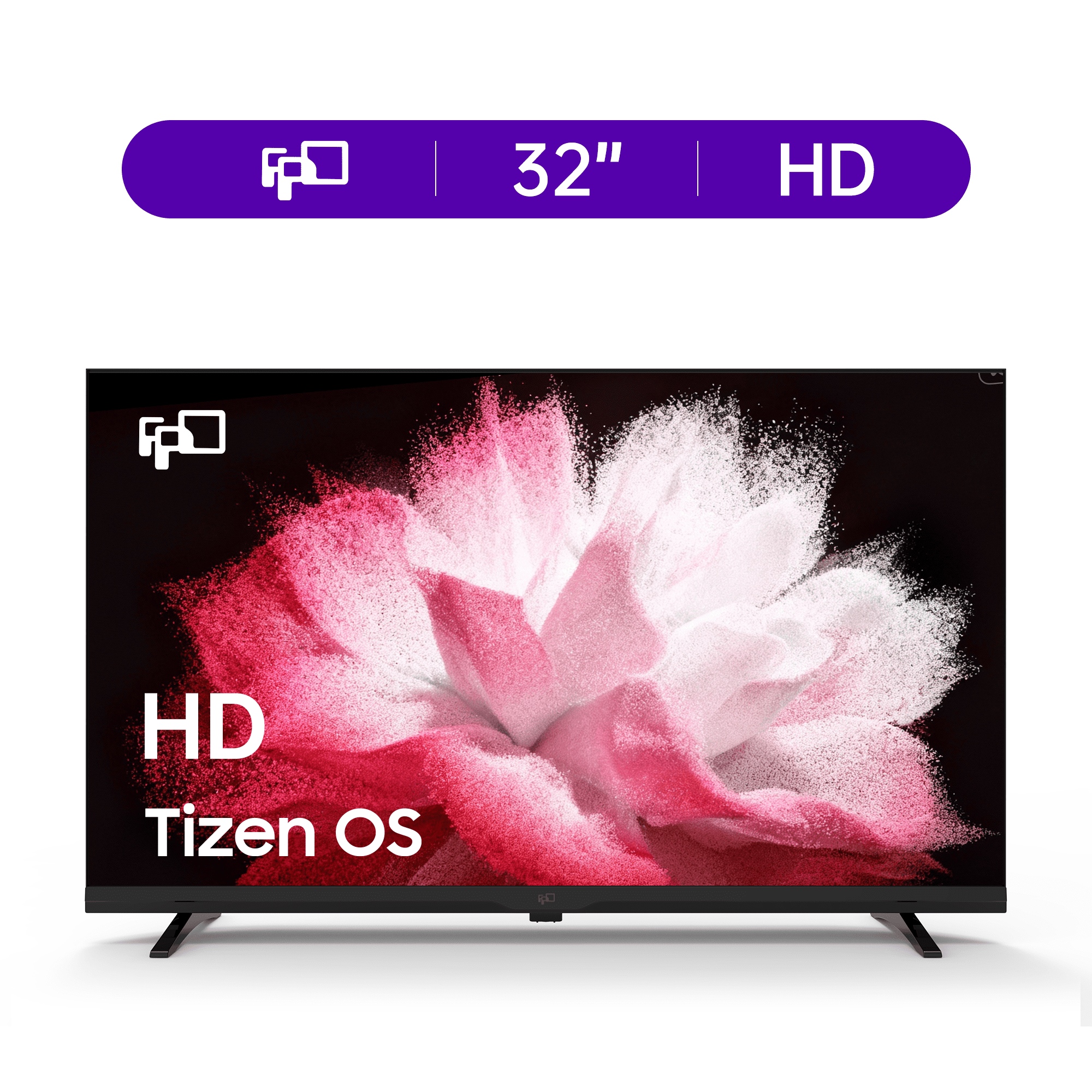 FPD 32-inch Smart TV, 720p HD Tizen OS LED Flat Screen Television with Samsung TV Plus, Dolby Audio, HDR10, Gaming Hub, SmartThings, Voice Control, Built-in Miracast