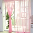 thumbnail image 2 of TIMIFIS Home Decor 2 PCS Pure Color Tulle Door Window Curtain Drape Panel Sheer Scarf Valances PK DecorFall, 2 of 3