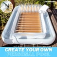 thumbnail image 3 of Swimline Luxe Edition Bain de Soleil Gonflable pour Piscine, Blanc et Or, 3 of 7