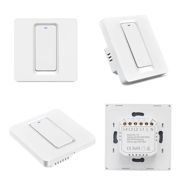 Zigbee Interrupteur Intelligent à Touches 600 W Type 86 Panneau 1-2-3 Voies Commande de Téléphone Cellulaire Voix