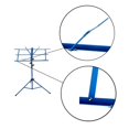 thumbnail image 2 of tredstone Portable Folding Sheet Music Stand with Carry Bag Blue, 2 of 9