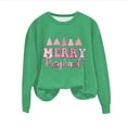 thumbnail image 4 of EGNMCR Chandail en Molleton de Noël Col Rond Imprimé Ample Manches Longues Sans Capuche, 4 of 4