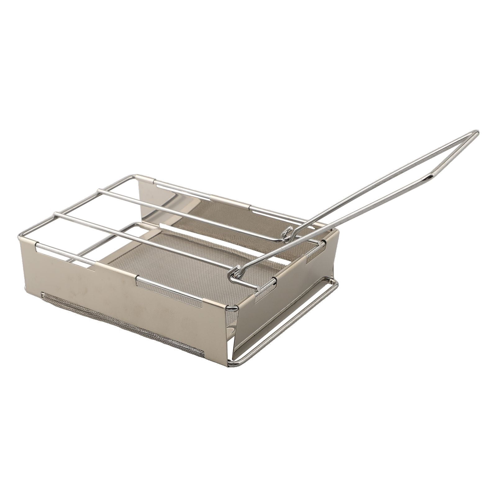 WinWay 1Pc Bread Toaster Foldable Stainless Steel Toaster Plate Camping Bread Toaster Grill 28*11.3*5.2Cm Stainless Steel Kitchen Parts
