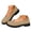 Brown, variant on Women's Platform Suede Mary Jane Shoes Vintage Round Toe Casual Dress Shoes Wide Toe Box Slip On Loafers Brown Size 8