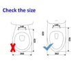 thumbnail image 2 of 19 inch Elongated Plastic Toilet Seat, White, 2 of 2