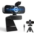 thumbnail image 1 of Caméra Web 1080p, Microphone Intégré/couverture de Confidentialité, Caméra d'Ordinateur Prise et USB, Grand Angle, Caméra Web de Diffusion pour Ordinateur de Bureau/PC pour Portable Zoom Conférence (Sans Trépied), 1 of 6