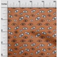 thumbnail image 2 of oneOone Cotton Flex Rust Brown Fabric Eye Print Sewing Craft Projects Fabric Prints By Yard 40 Inch Wide, 2 of 5