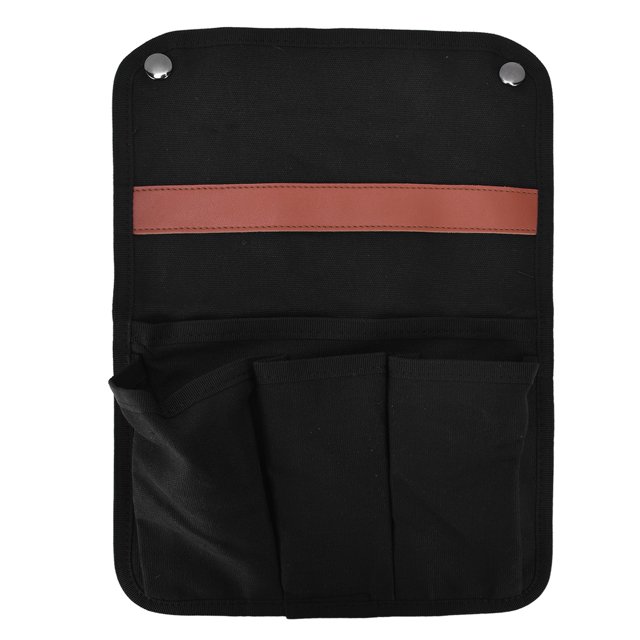 Camping Chair Armrest Storage Bag, Lightweight Portable Large Capacity Camping Chair Armrest Hanging Bag Multiple Pockets For Beach For Outdoor Black