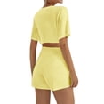 thumbnail image 4 of Crop Tops For Girls Short Sleeve Shirt Girls Summer Tops Neck Slim Fit Tops Basic Tee, 4 of 4