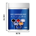 thumbnail image 2 of JMYHOAM Gadgets de Nettoyage Peinture Convertisseur de Rouille Résistante aux Intempéries pour Métal à Base d'Eau Peinture Anti-Rouille Réduite Peinture Métallique Sans Rouille Peinture de Conversion de Rouille Couleur Acier Rénovations de Tuiles 500g Fournitures de Nettoyage, 2 of 4
