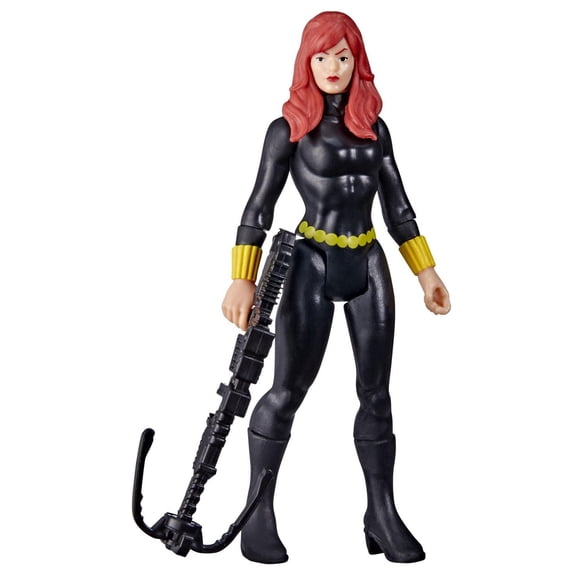 Hasbro Marvel Legends Series 3.75-inch Retro 375 Collection Black Widow Action Figure Toy, 1 Accessory