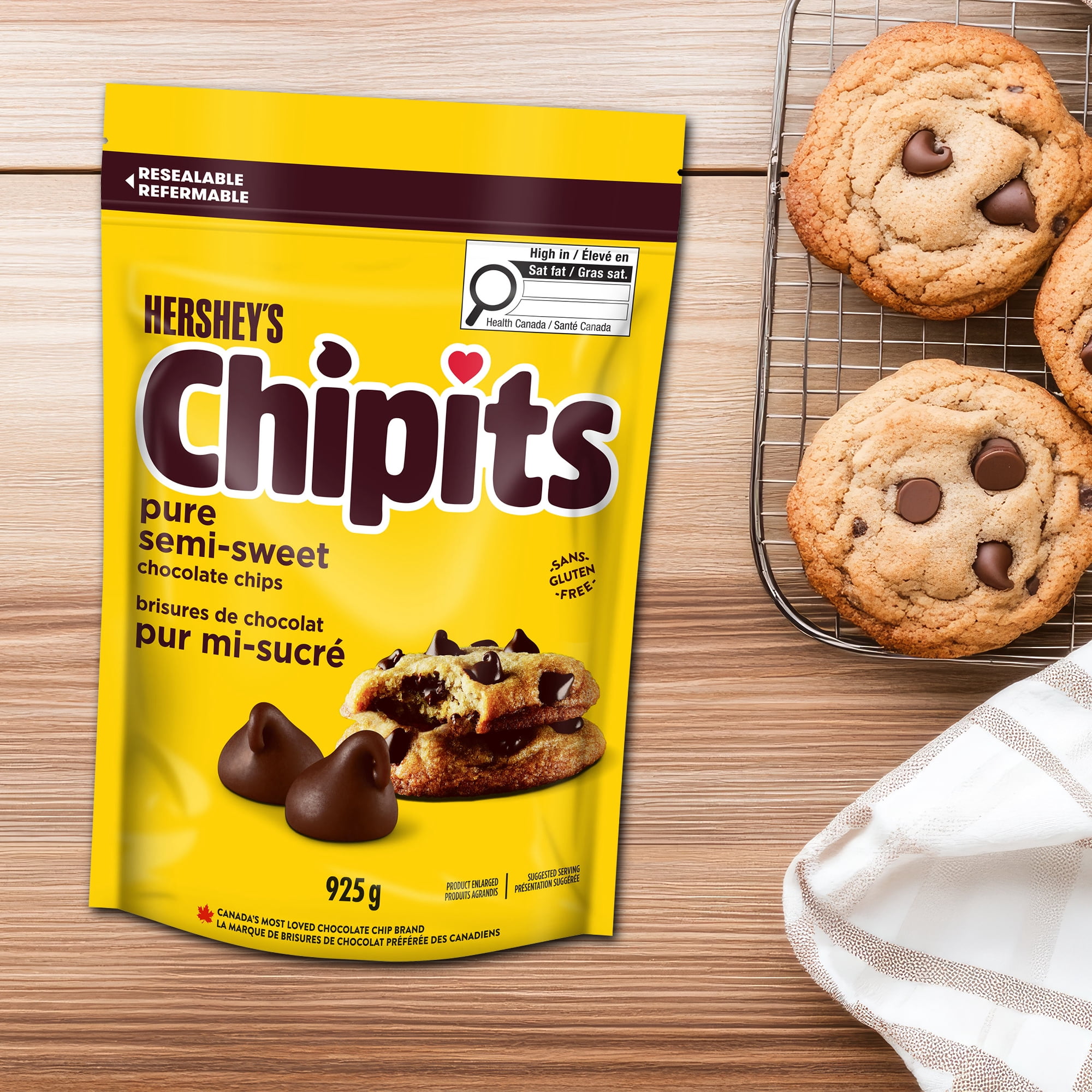 Brisures de chocolat noir HERSHEY'S CHIPITS, 775 g