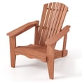 thumbnail image 1 of Gymax Solid Wood Garden Chair w/ High Backrest Wide Armrests & Contoured Seat, 1 of 6