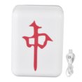 thumbnail image 1 of Veilleuse Mahjong, Lampe de Chevet à Chargement USB pour Chambre Dragon Rouge, 1 of 8